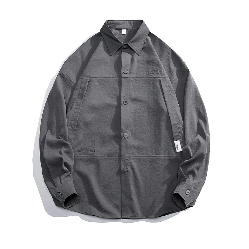 

Black Green Cargo Long Sleeves Shirts For Men's 2023 Spring Autumn Fashion Brand Oversize 3XL Military Clothes Casual Blouse
