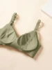 Front Open Nursing Bra Maternity Jelly Gel Laser Cutting Seamless Underwear Ultra Thin Breastfeeding Bra For Pregnant Women 5