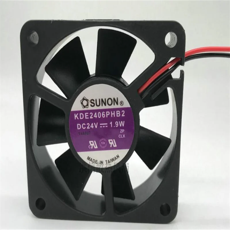 

Original SUNON 6015 KDE2406PHB2 24V 1.9W 6CM two-wire high-end inverter fan