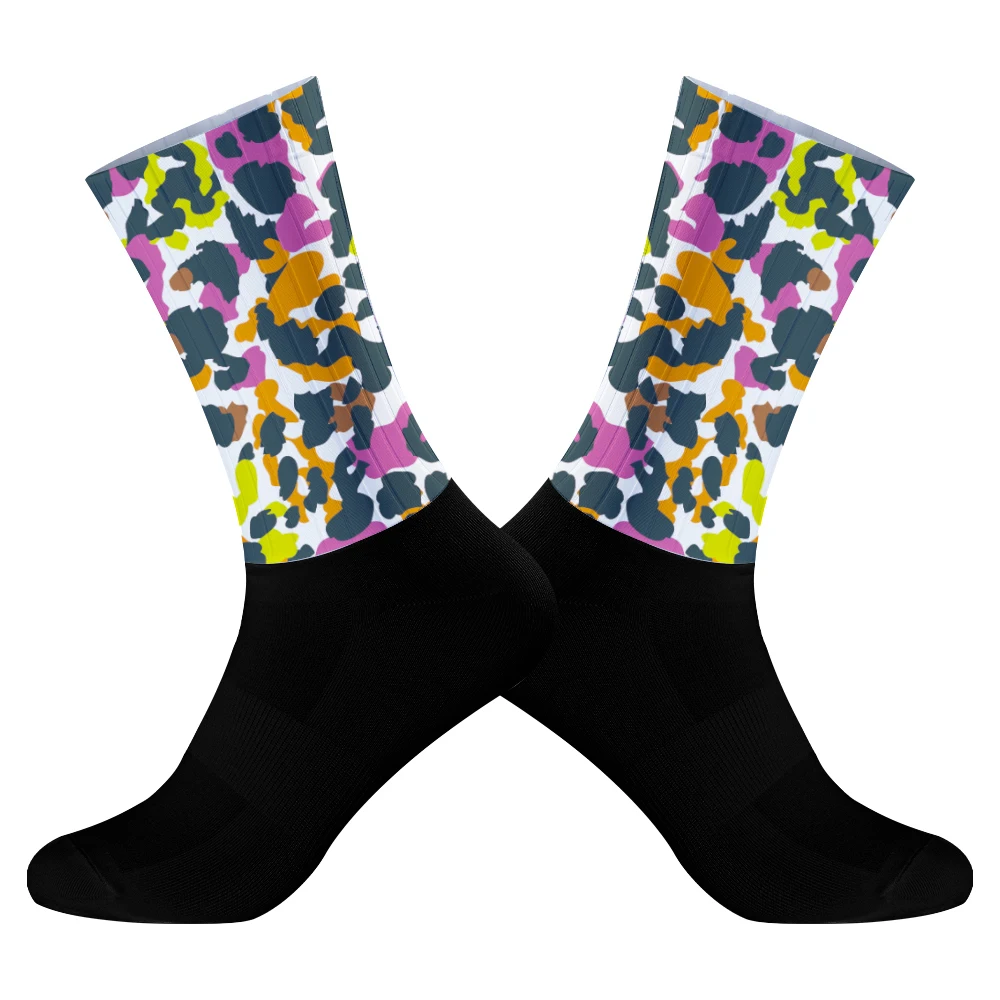 

Носки велосипедные командные Нескользящие бесшовные силиконовые носки для бега спорта шоссейного велосипеда Новинка 2024 летние носки