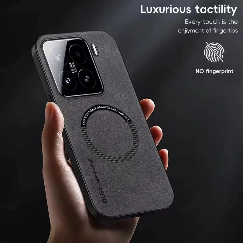 Enhanced Magsafe Leather Magnetic Shockproof Phone Case