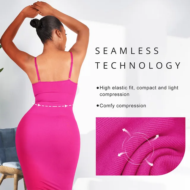 Skims Shaping Bodysuit Adjustable Straps Seamless Backless Built-in  Shapewear Modal Lounge Long Dresse - Shapers - AliExpress