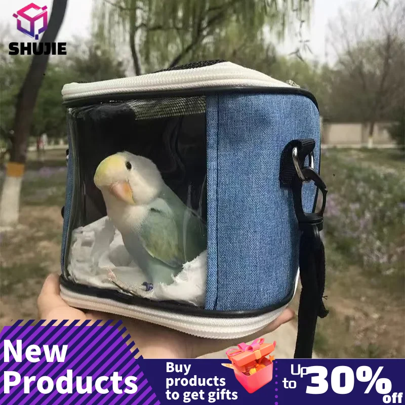 Pet Carrier Bag Portable Pet Bird Cage Parrot Breathable Detachable Hamster Flying Kangaroo Travel Bag Guinea Pig