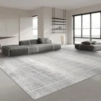 Japanese Style Carpets for Living Room Light Luxury Bedroom Decor Large Area Carpet Home Gray Anti-slip Mat Washable Lounge Rug 2