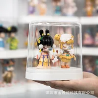 Toys Storage Box Anime Figure Showcase Dustproof Acrylic Single Display Cabinet Doll Rack blind Box Organizer Gifts for Child 1