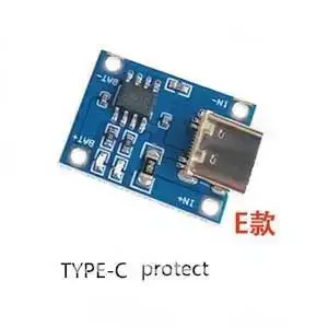 

Type-c/Micro/Mini USB 5V 1A 18650 TP4056 Lithium Battery Charger Module Charging Board with Protection Dual Functions 1A Li-ion