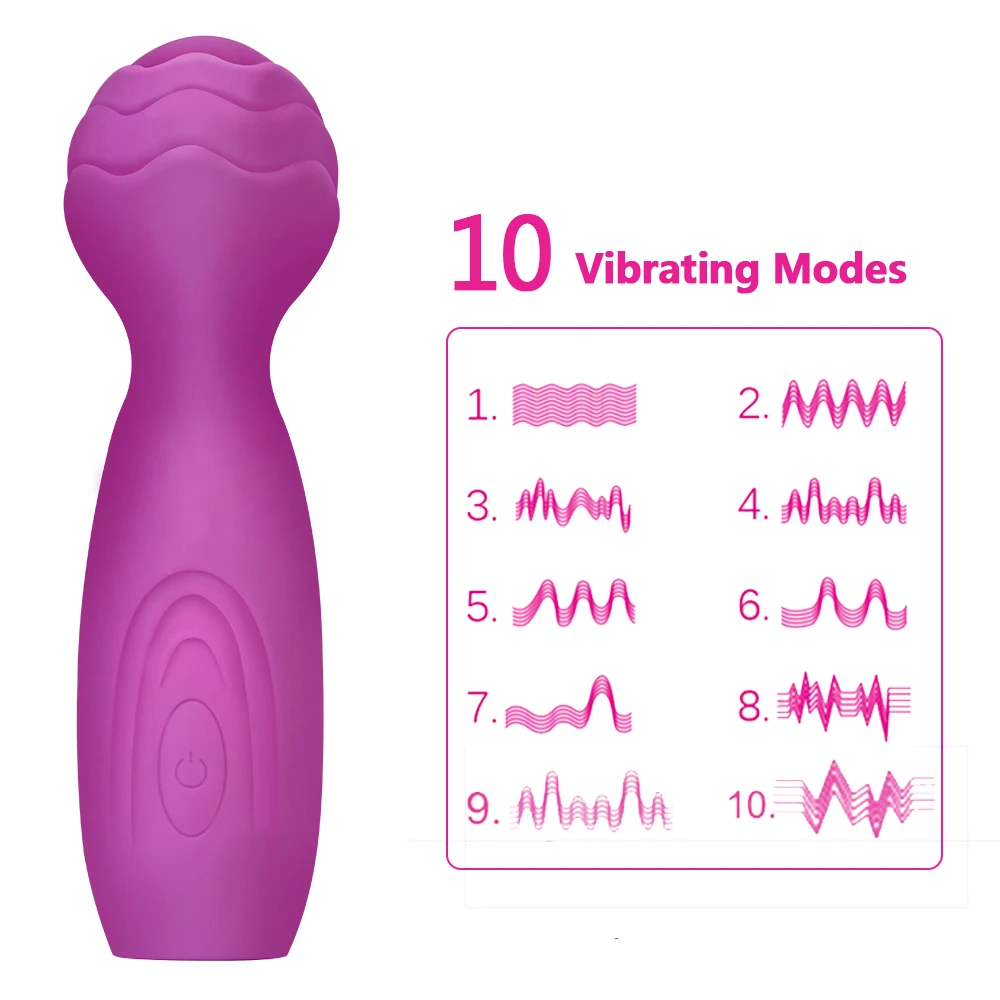Short Magic 11cm Wand Vibrators For Women Nipple Clitoris Stimulator Anal Plug Dildos Female Masturbator S_voghion.com