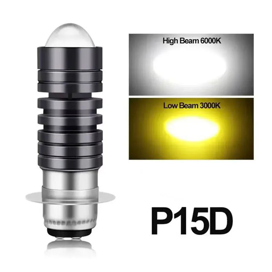 Motorcycle Headlight p15d led H4 LED motorcycle Headlight High low light BA20D H6 led motorcycle Headlamp Fog lamp Spotlight 12v white yellow Scooter