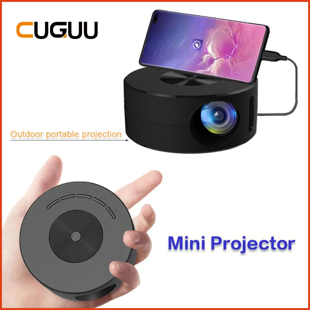 

YT200 Mini Outdoor LED Mobile Projector 1080P Home Theater Media Player Indoor Meeting Wired Same Screen Video Cinema