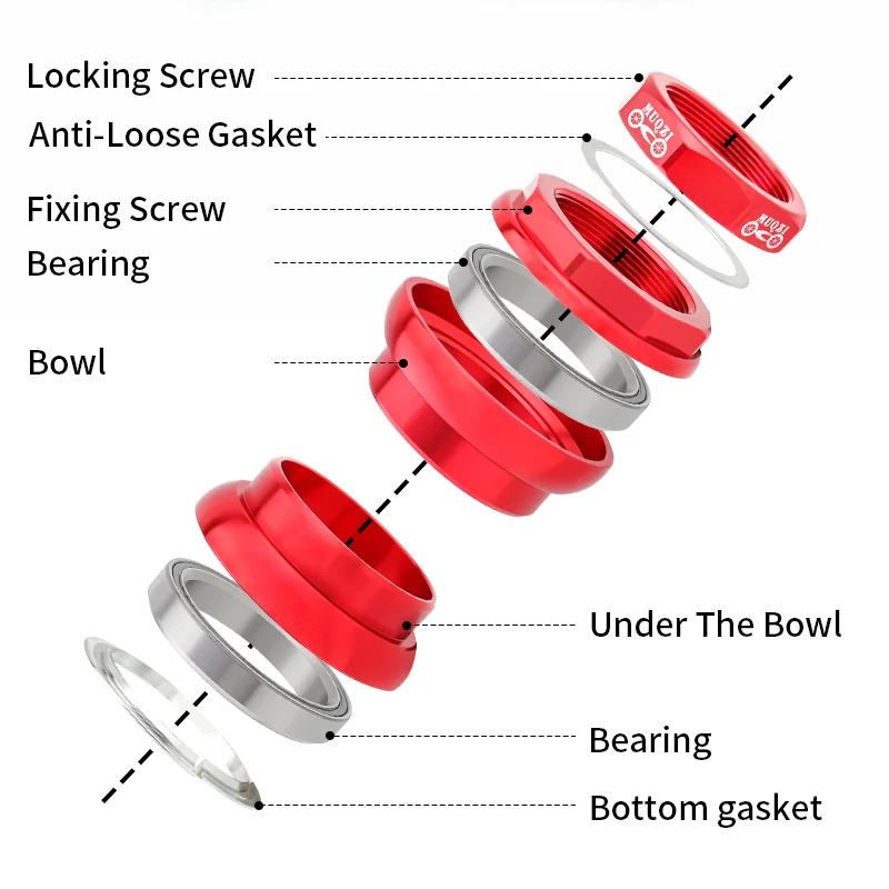 Fixie Fork Headset Assembly Threaded Fork Road Bike Headset