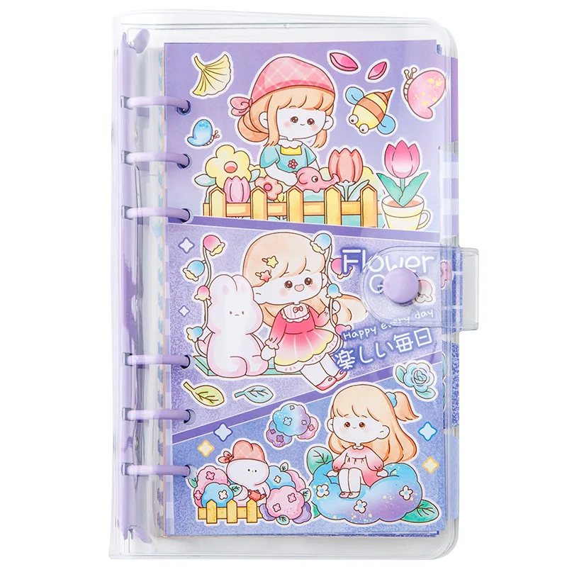 kawaii journal binder activity page account book girl heart coil diary ins  school student removable notebook notepad notebook - AliExpress