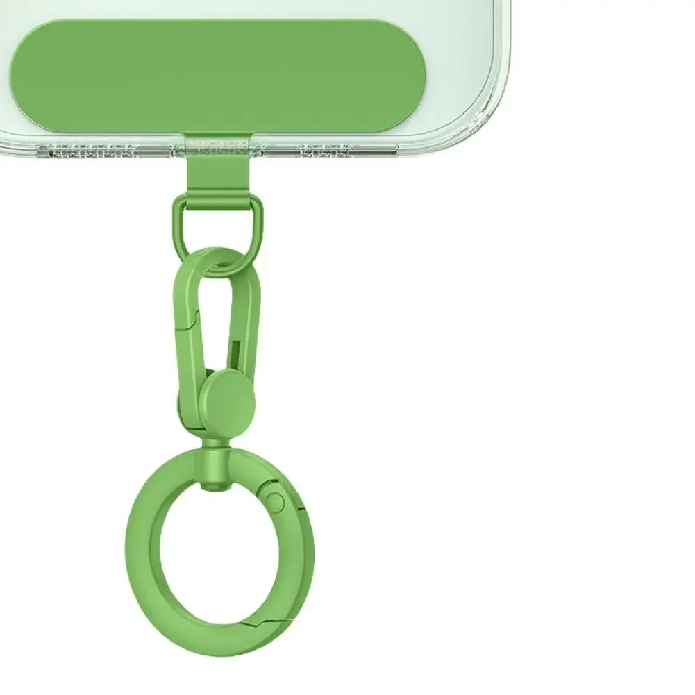 Rotatable Metal Phone Lanyard Connector with Steel Clip