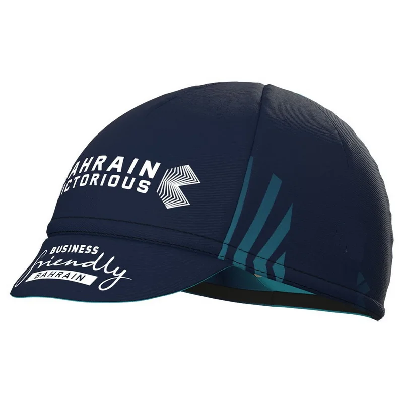 BAHRAIN VICTORIOUS TEAM BLUE Cycling Caps Men Spring Summer Outdoor Sport MTB Bike Breathable Cycling Hat Gorra Ciclismo
