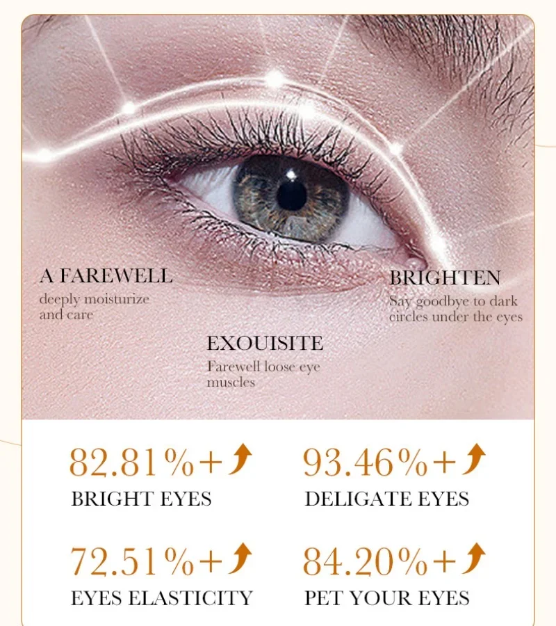 Rice Eye Mask 60pcs BIOAQUA Raw Pulp Anti Dark Circles Eyes Bags Remover Firming Moisturizing