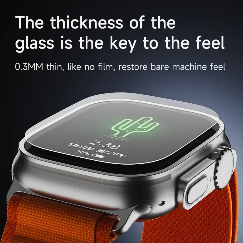 5-Pack High Definition 9H Tempered Glass Smartwatch Screen Protectors