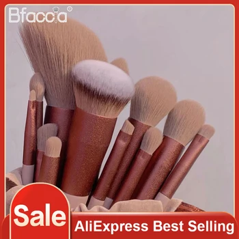 10/13Pcs Soft Fluffy Makeup Brushes Set for cosmetics Foundation Blush Powder Eyeshadow Kabuki Blending Makeup brush beauty tool