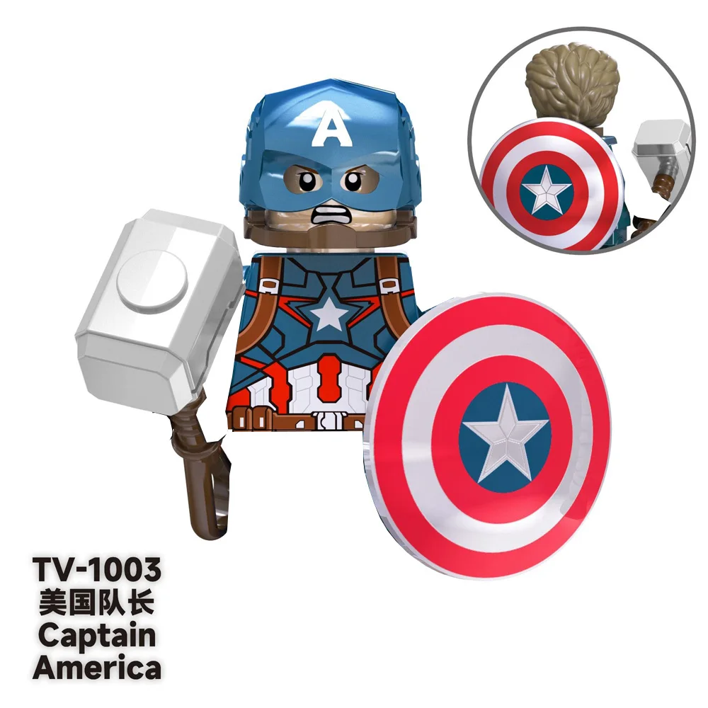 America Movie Action Figures Infinite Gems Mini Building Blocks Doll Ornament Model Decoration Kids Holiday Gifts