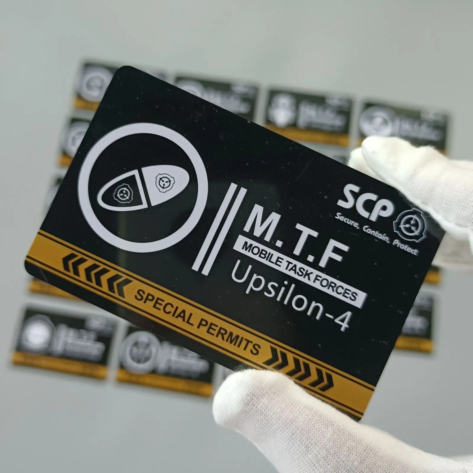 Be A Part Of The Scp Foundation With This Mtf Mobile Task Force Pvc  Hardcard Cosplay Card! - Temu