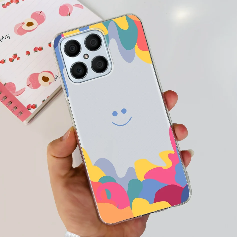 Floral Butterfly Pattern Soft Silicone TPU Back Cover Case