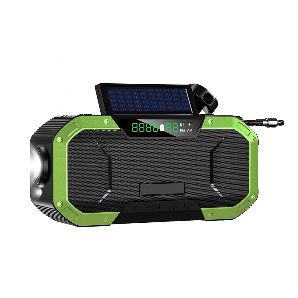 Powerful Emergency Radio With Hand Crank For Off Grid Power On The Go