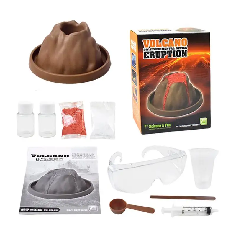 

Kids Volcano Science Kit Make Your Erupting Volcano Enjoy Hours Of Fun Educational Learning Toy Handmade DIY Craft for Kid