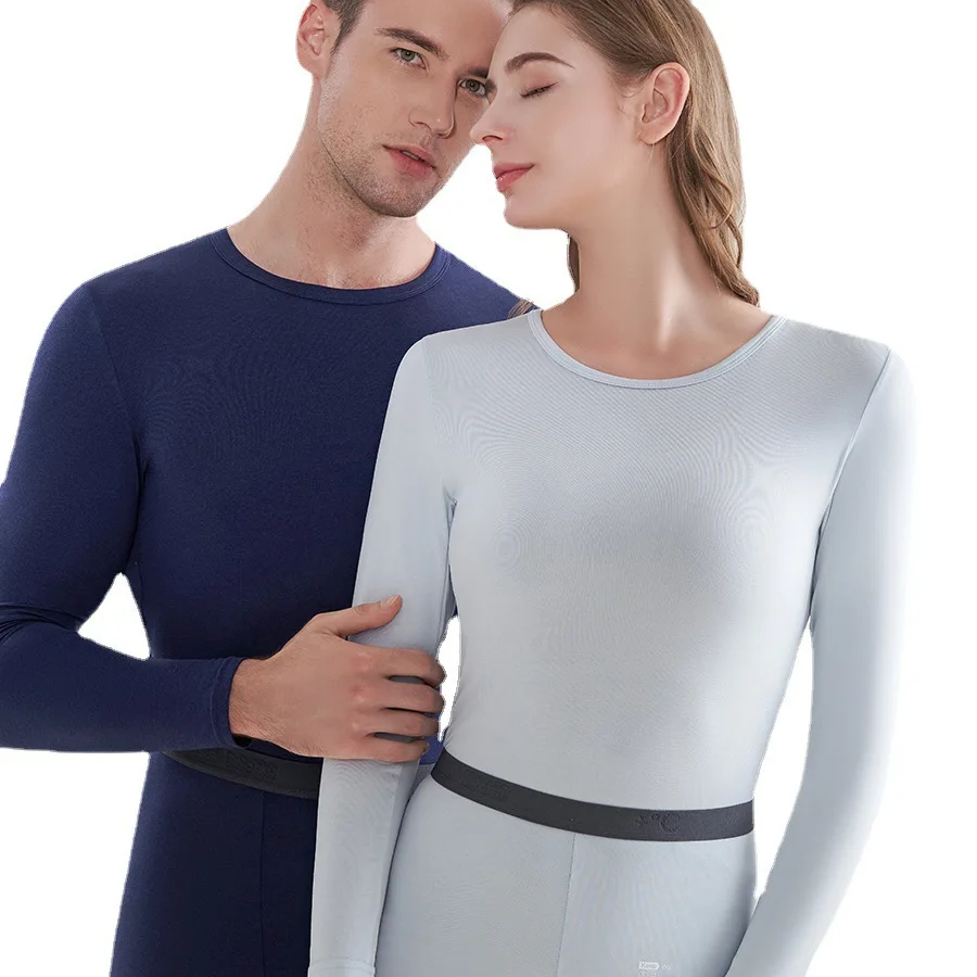 2023 New Men Thermal Underwear Traceless Seamless Thin Base Underwear Viscose Long Johns Winter Long Sleeve Lingerie Women