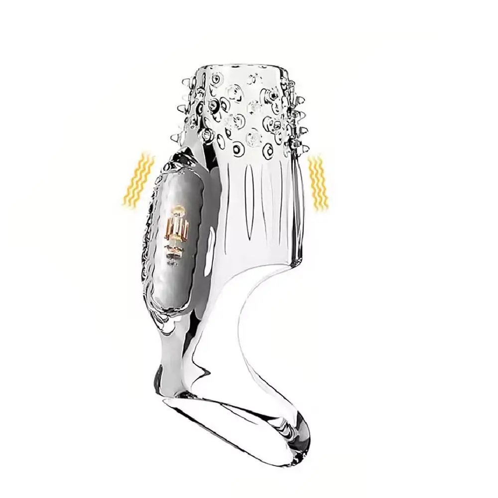 Vibrating Cock Ring for Men Silicone Penis Vibrator Intense Mens Vibrator Longer Harder Stronger Erection Adult Sex Toy for Men