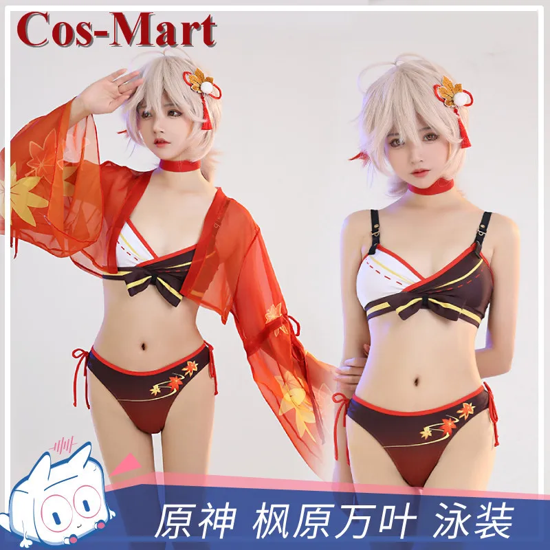 

Cos-Mart Game Genshin Impact Kaedehara Kazuha Cosplay Costume Sweet Lovely Hot Spring Swimsuit Activity Party Role Play Clothing