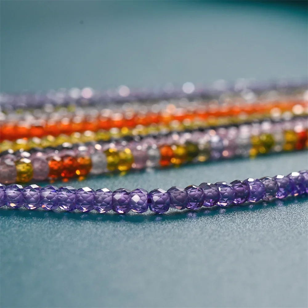 

2*3mm Natural Rhinestone Beads Small Faceted Shiny Crystal Bead for Jewelry Making Diy Necklace Bracelet Accessories