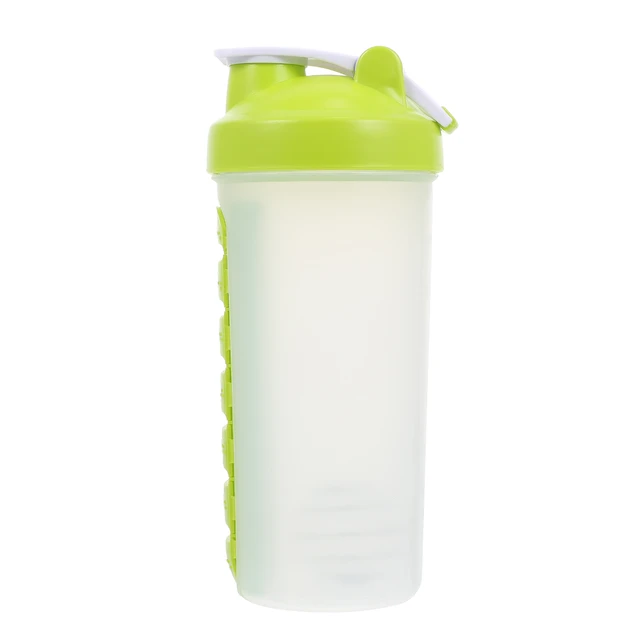 Shaker Bottle With Pill Organizer And Powder Vacuum Insulated