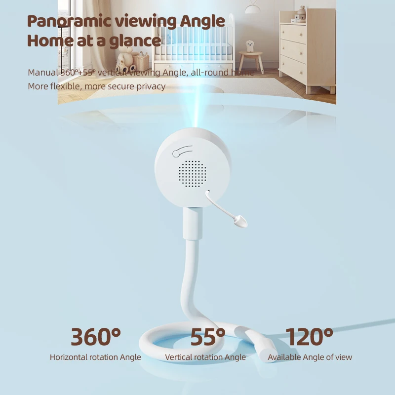 Baby Monitor Graffiti APPWiFi Infrared Night Vision Security Remote Control Sound Temperature Detection Baby Smart Home Camera