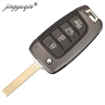 Keyforkess 10pcs Flip Car Key Shell sostituzione per Hyundai Tucson Elantra Accent Solaris Kona Verna I30 2017 pieghevole SUV FOB - Jingyuqin 10pcs Flip Car Key Shell sostituzione per Hyundai Tucson Elantra Accent Solaris Kona Verna