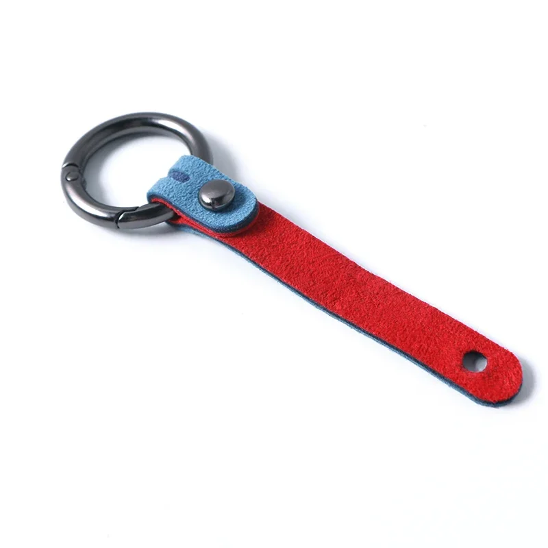 Luxury Alcantara Car Keychain Keyring Key Tag Accessory