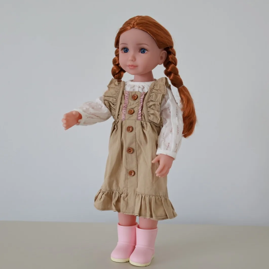 17 Inch Doll Toys,Realistic Fashion Vinyl Figures Doll Toys for Kids,Girls Birthday Collection Gifts - 2