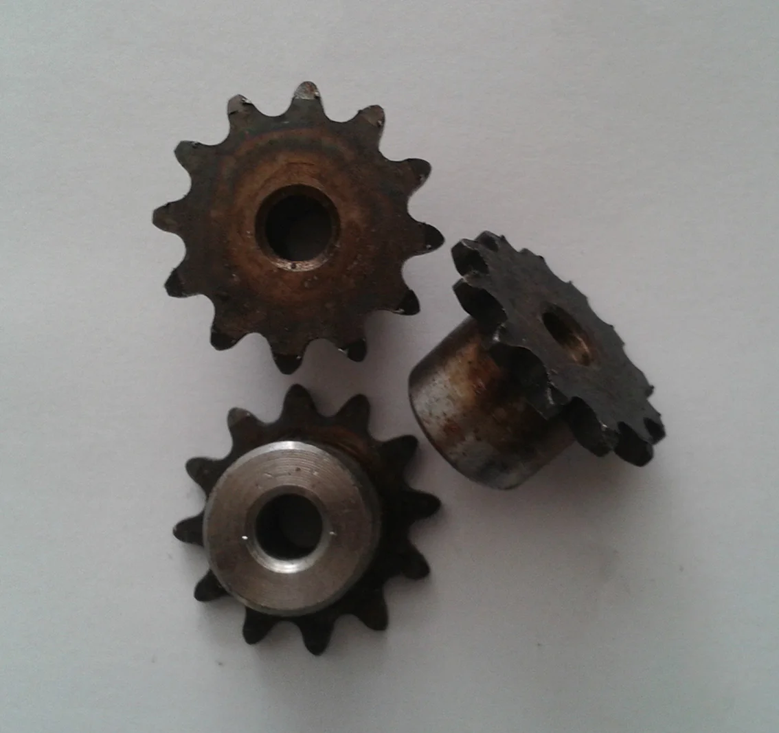 1PCS 9-23 Tooth 04C Chain Gear 45 # Steel Industrial Chain Wheel Motor Drive Wheel Tooth Pitch 6.35mm,electric bike gear,motor gear,transmission gear