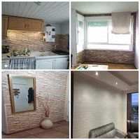 10/20pcs 3D Wall Stickers Self Adhesive Foam Pane Room Decor Waterproof peel and stick Wallpaper for Interior Decoration 6