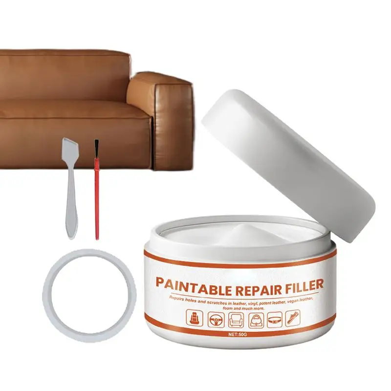 

Leather Filler for Shoes Powerful Household Leather Filler for Car Seat Universal Leather Care Set for Cracks Holes Professional