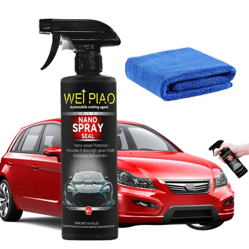Spray Coating Agent 500ml Car Nano Crystal Spray Coating Agent Long Lasting  Protective Car Maintenance Supplies Heat Resistant - AliExpress