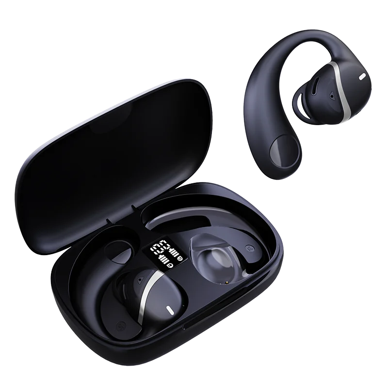 

2023 Quality Sports Bluetooth Headphones No In Ear Wireless Headset Bone Conduction Earphone with Mic Type C Charge