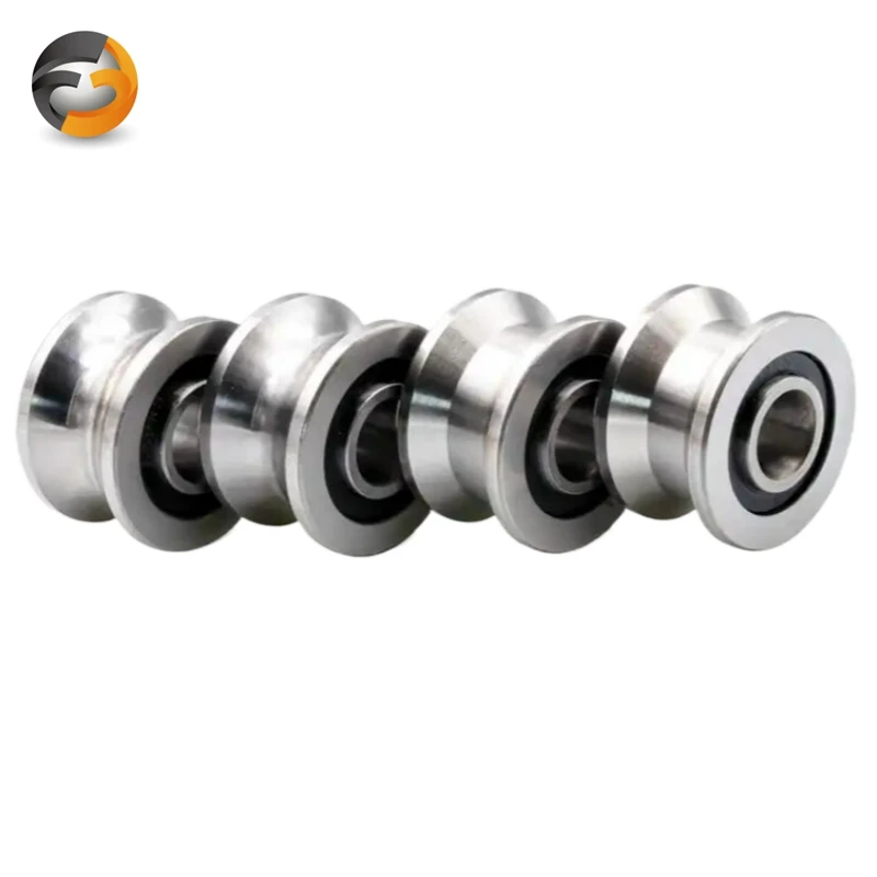 

T22 8*22.5*14.5*13.5mm Miniature Stainless Steel U Groove Pulley Bearing High Accuracy Track Sliding Roller Ball Bearing