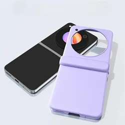 Luxury Simple Macaron Color Phone Case with Central Axis - Shockproof Protective Back Cover for Nubia Flip (A)