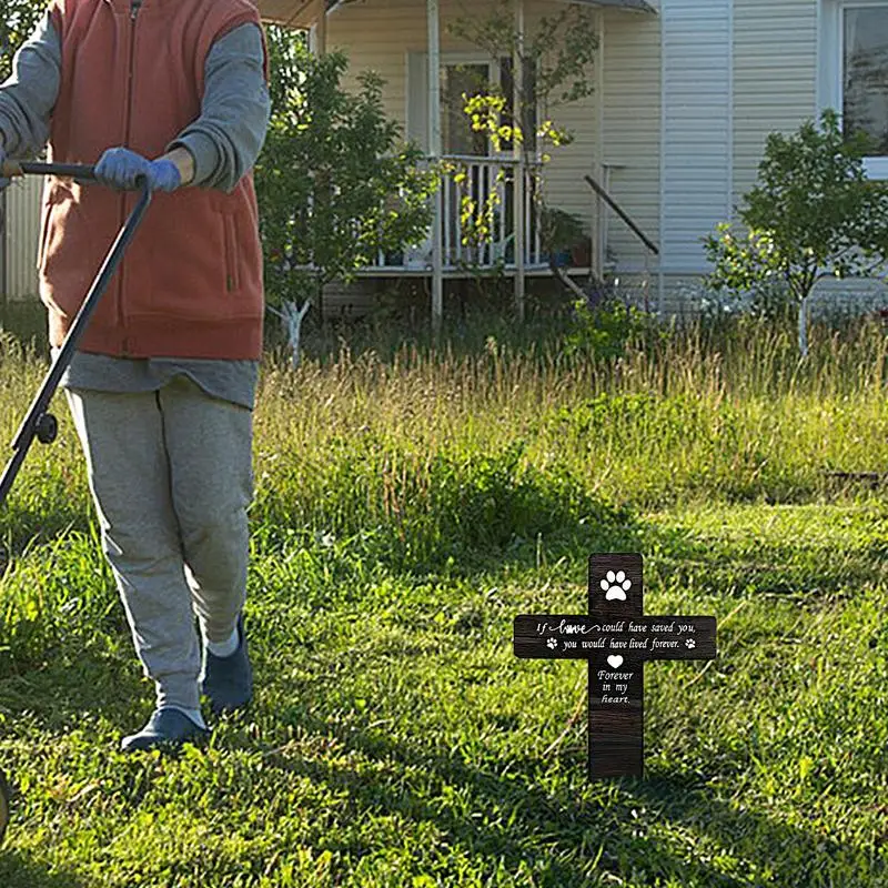 Dog Grave Marker Memorial Garden Cemetery Yard Decoration Dog Grave Stake Pet Loss Memorial Plaques Outdoors Pet Markers