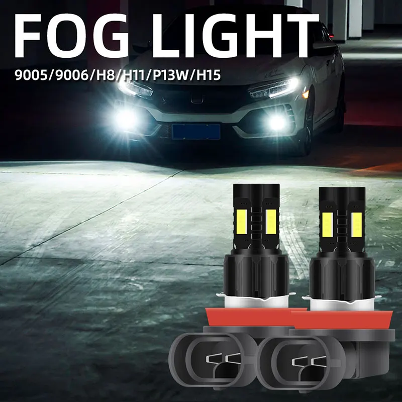 2Pcs Ultra Bright P13W Led Fendinebbia 3570 Chip H11 Led H8 Led Fendinebbia 9005 Hb3 Led 9006 Hb4 Led Luci Di Guida Per Auto H16 Led