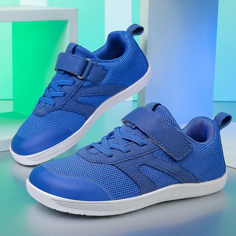 Little/Big/Kids Wide Toe Walking Shoes Boys Girls Wide Palm Casual Shoes Breathable Minimalist Sneakers Children Barefoot Shoes