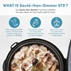 Cool-touch glass lid, food steamer, slow cooker, multi-cooker with 11 preset functions, steam tray, measuring tool, rice spatula 4