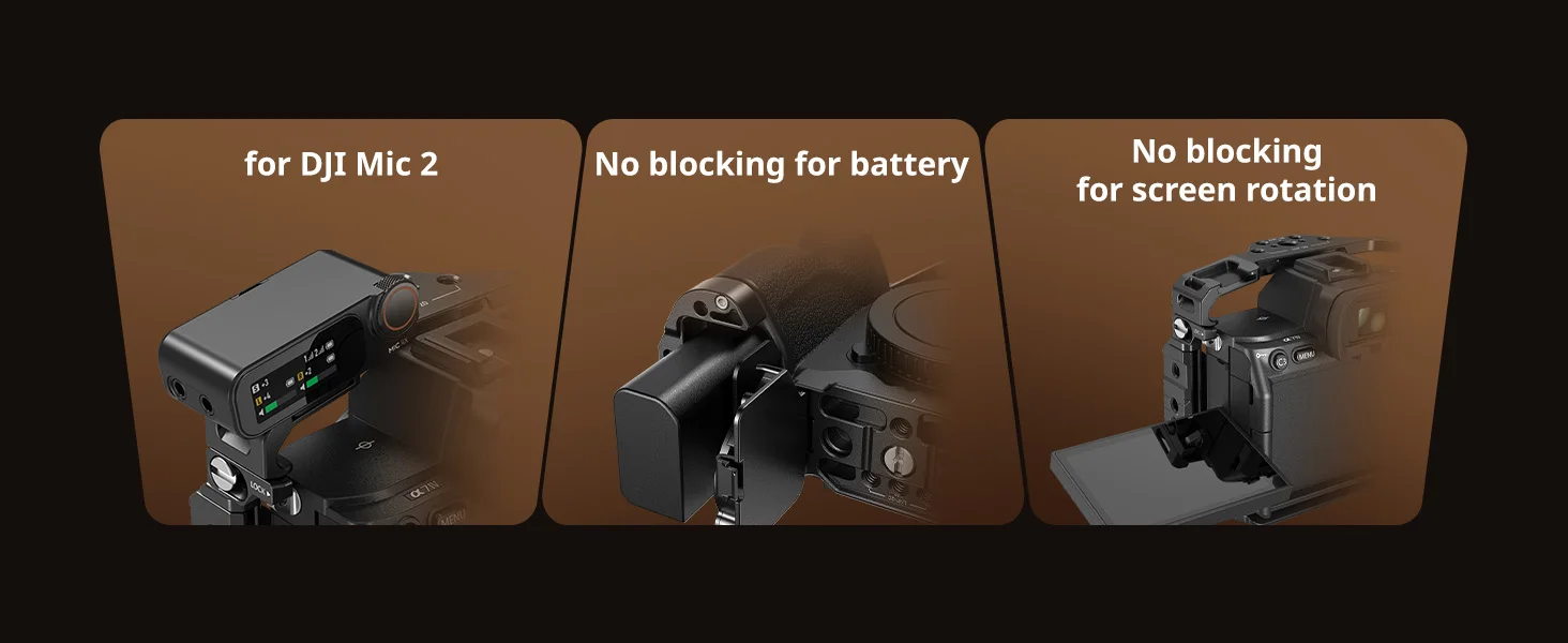 A7R V Cage with AirTag Slot for Sony Alpha 7R V / 7 IV / 7S III / 1 / 7R IV Bui