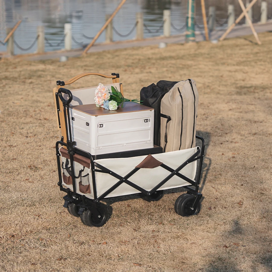 500lbs Heavy-Duty Folding Wagon Cart 6