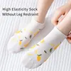6 Pairs of Women's Spring and Summer Four Seasons Cotton Lemon Rabbit Letter Fashionable Sweet Cute Comfortable Low Socks 3