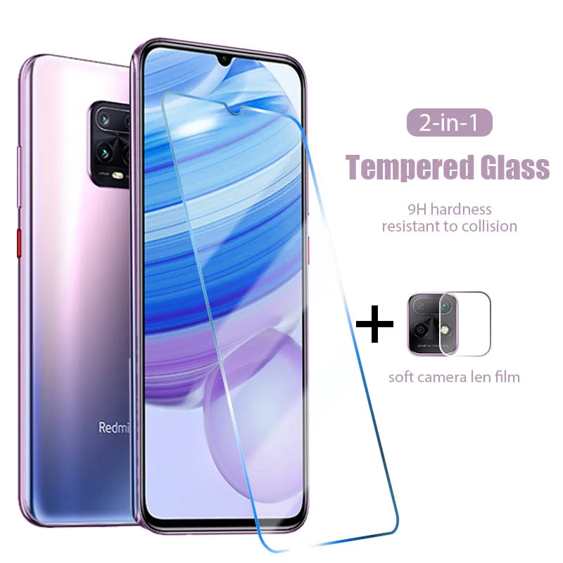 

2in1 Camera Screen Protector for Redmi Note 9 Pro 7 8 10 9S 8T Protective Glass for Xiaomi Redmi 9 9AT 9A 9C NFC 9T 7A 8A Glass