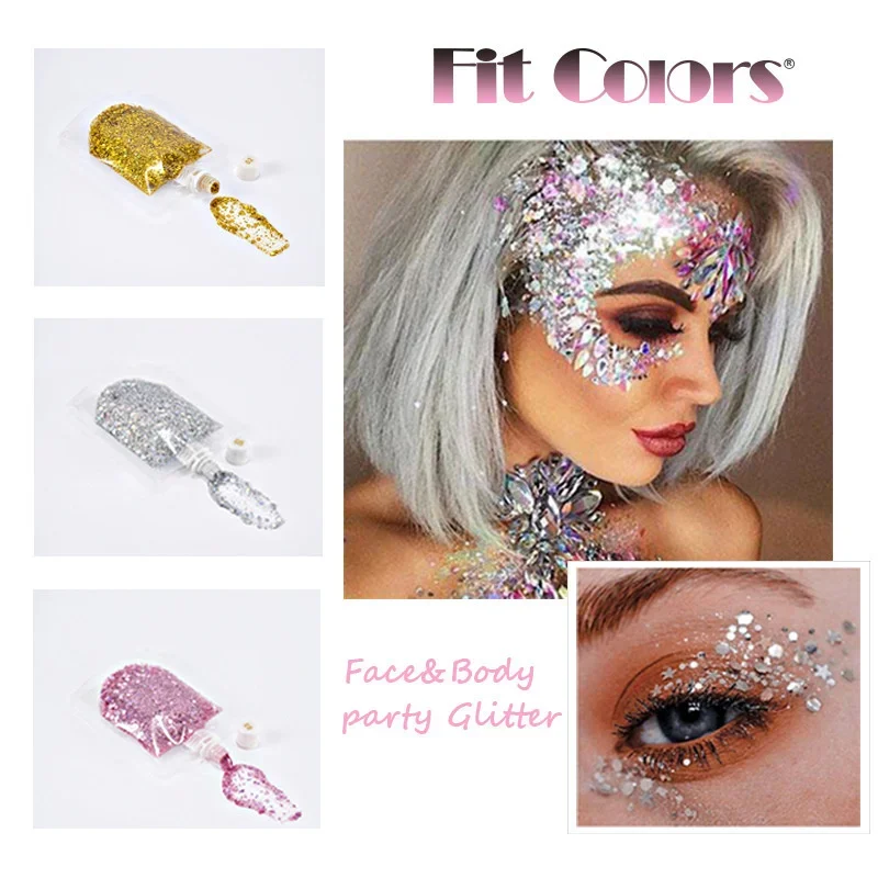 Sequins Eyeshadow Glitter Gel Eye Glitter Face Party Glitter Hair Body  Decor US